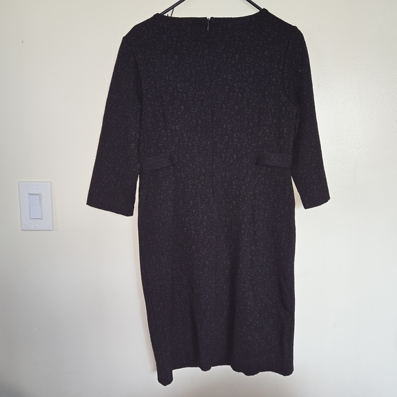 Chico's Elegant Black Dress with Gold Accents Size 6P - Picture 3 of 4